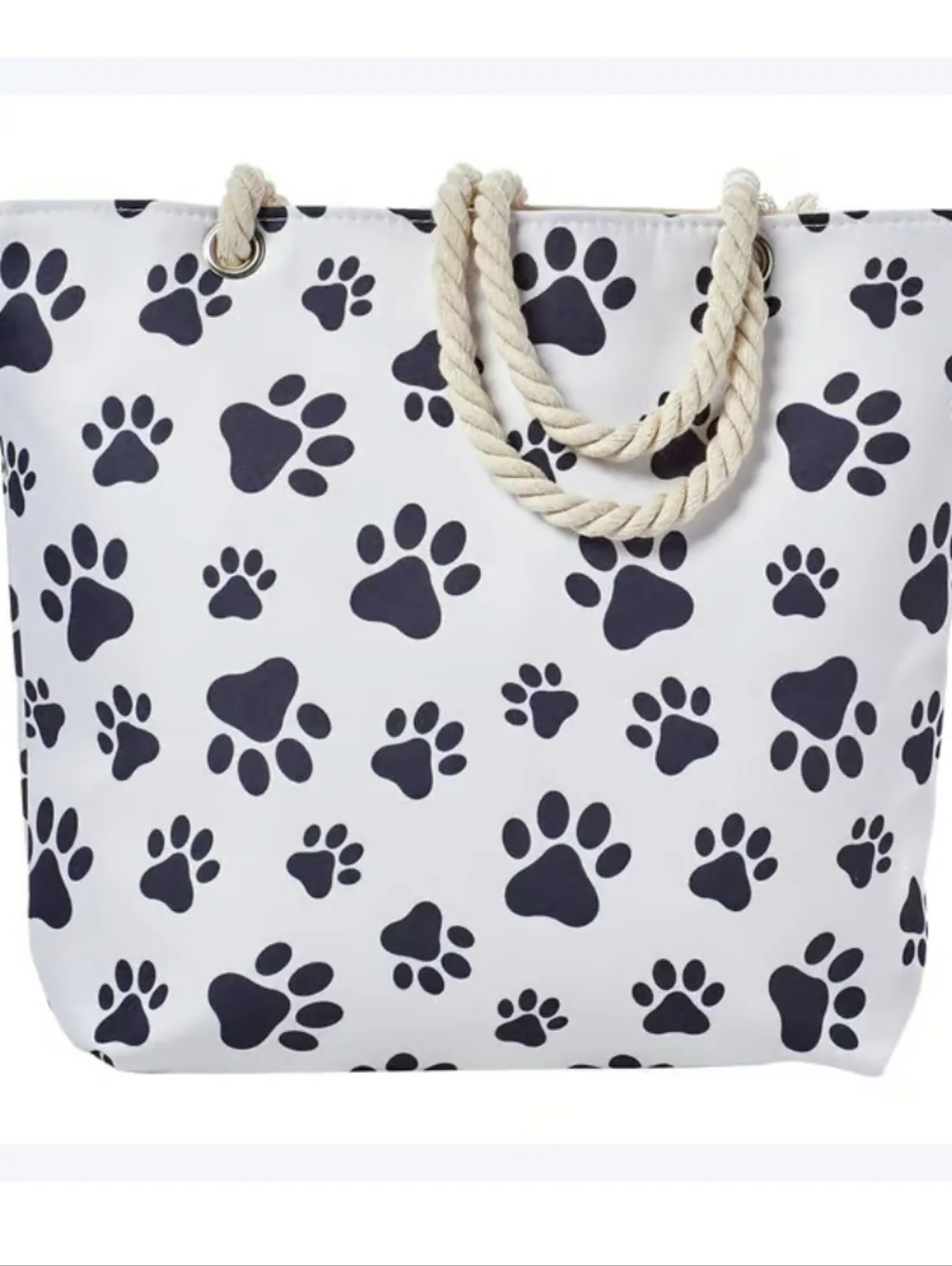 Paw Print Decor Zip Tote Tote Bag NWT - Picture 5 of 9